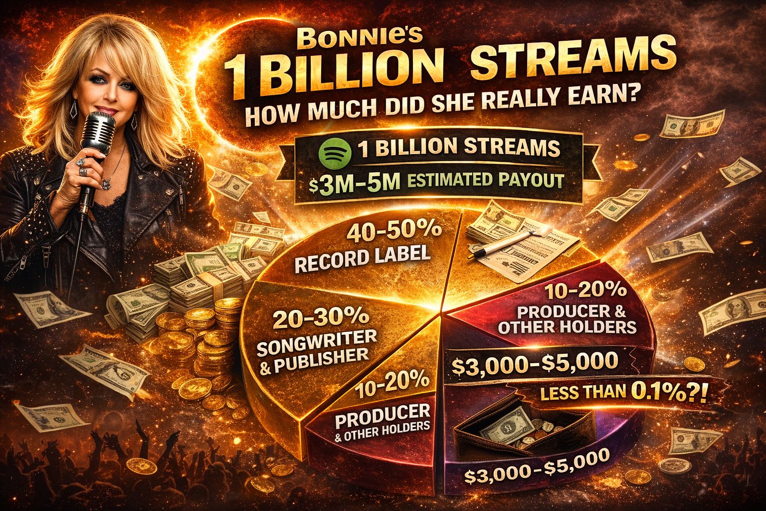 🎶 Bonnie Tyler’s “Total Eclipse of the Heart” Hits 1 Billion Streams —